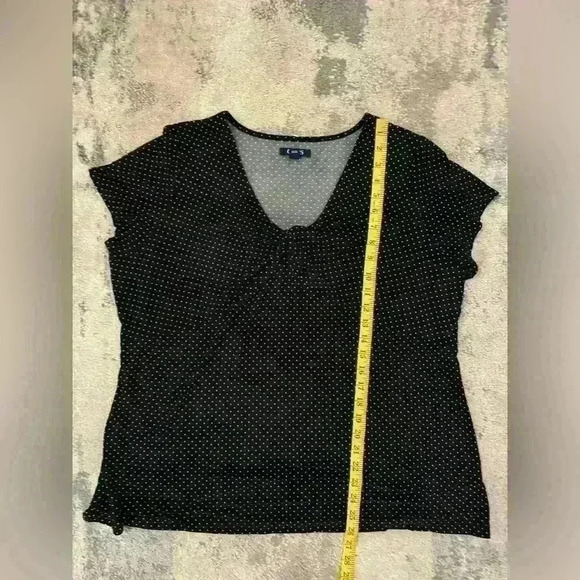 Women’s Polka Dot Chaps Blouse - Picture 5 of 5